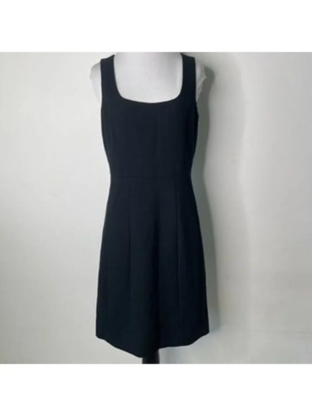 Tory Burch Black Sleeveless Sheath Dress Square Neck Womens Size 6